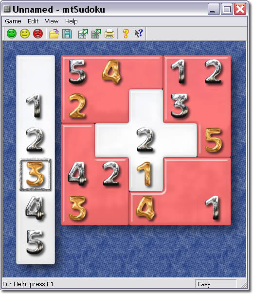 5x5 Sudoku with Glass board